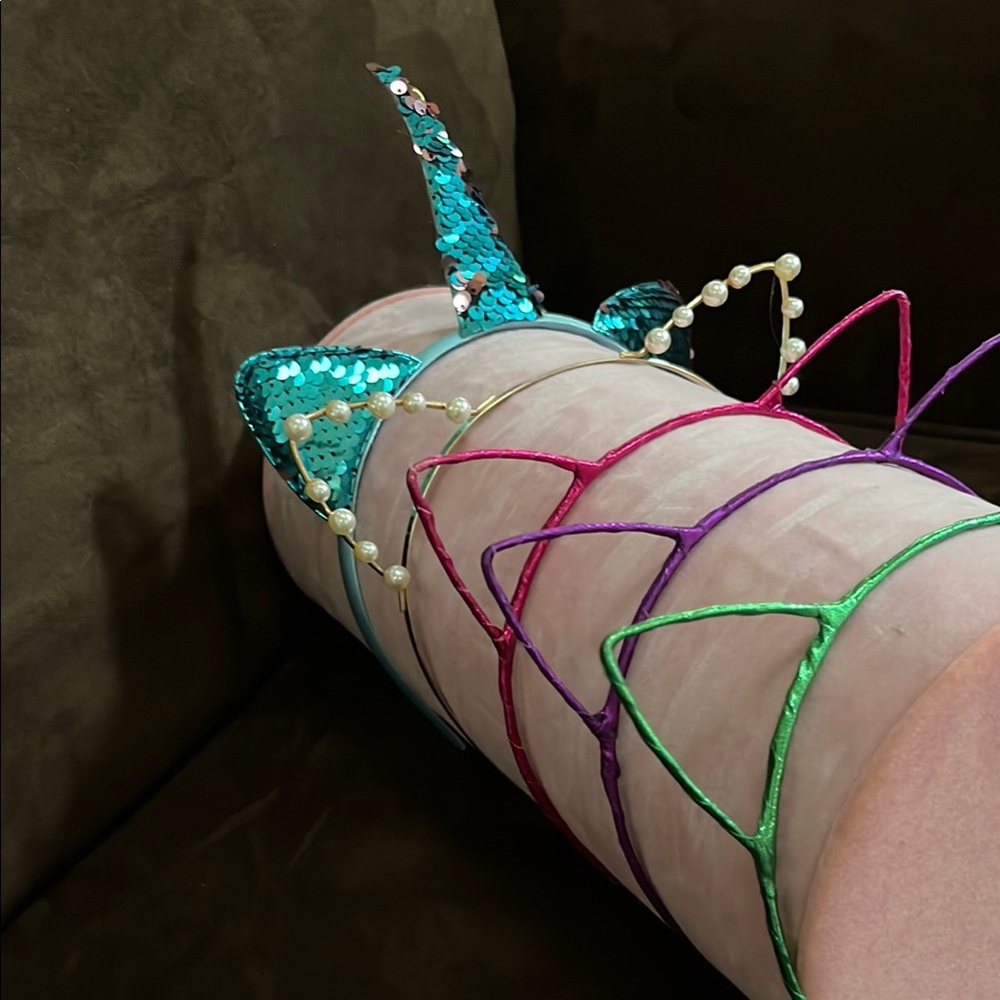 Colorful Cat Ear Headbands - Picture 2 of 4